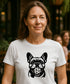 Pepini Pickleball Frenchie by Pepini Pickleball — white Casual Wear Pickleball T-Shirt front view